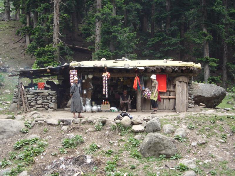 A shop in the middle of nowhere. Tea for Rs10 and assorted junk that gypsies use.